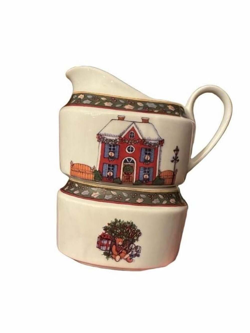 Susan Winget International China Christmas Story Creamer